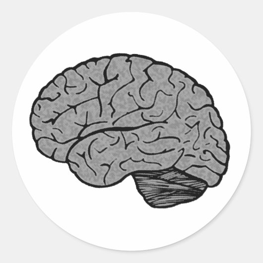 Stilvolle Brain Stickers (Vorderseite)