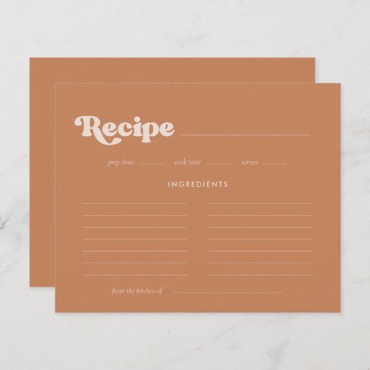 Stilvolle braune Brautparty-Rezeptur (Vorne/Hinten)