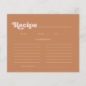 Stilvolle braune Brautparty-Rezeptur (Vorderseite)