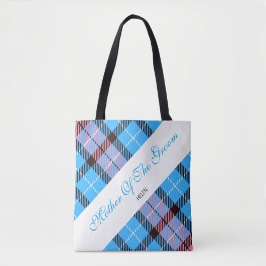 Stilvolle Braut rosa blaue Mütterchen aus dem Bode Tasche (Vorderseite)