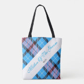 Stilvolle Braut rosa blaue Mütterchen aus dem Bode Tasche (Rückseite)