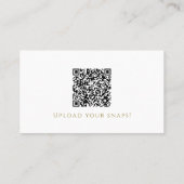Stilvolle Brautparty QR Code Card Visitenkarte (Rückseite)