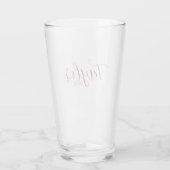 Stilvolle Bridal-Bezeichnung Glas (Rückseite)