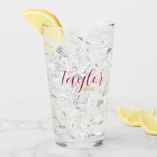 Stilvolle Bridal-Bezeichnung Glas
