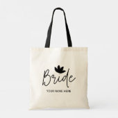 Stilvolle Bride Elegant Hochzeiten Tragetasche (Rückseite)