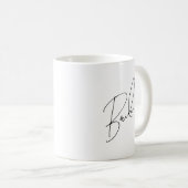 Stilvolle Bride Script-Tasse Kaffeetasse (VorderseiteRechts)