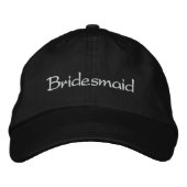 Stilvolle Bridesmaid bestickte Cap Bestickte Baseballkappe (Vorderseite)