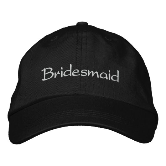Stilvolle Bridesmaid bestickte Cap Bestickte Baseballkappe (Vorderseite)