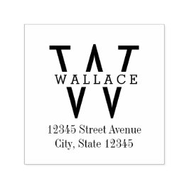 Stilvolle Briefmarke aus Personalisiertem Kautschu Permastempel