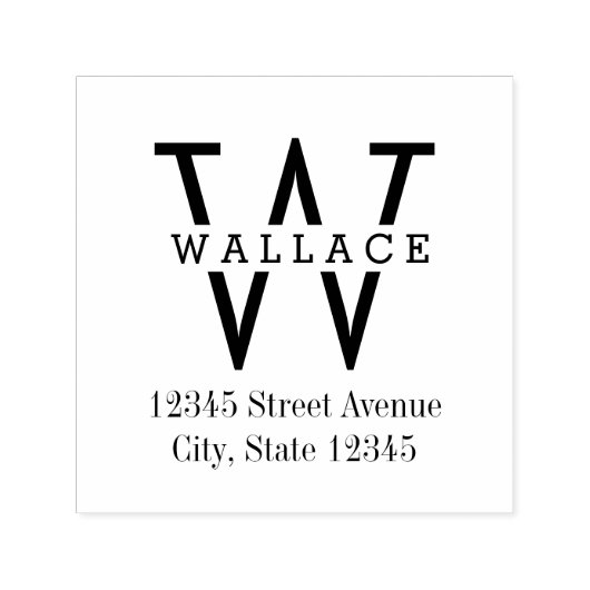 Stilvolle Briefmarke der ersten Rücksendeadresse Permastempel (Design)