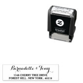 Stilvolle Briefmarke für Individuelle Name und Adr Permastempel (Beispiel)