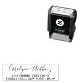 Stilvolle Briefmarke für Individuelle Name und Adr Permastempel (Beispiel)