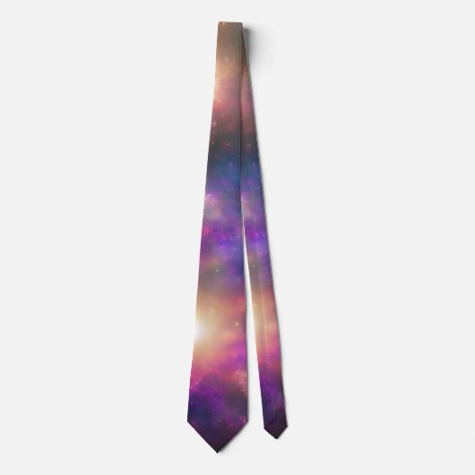 Stilvolle Bright Colors Galaxy Art Neck Tie Krawatte (Vorderseite)