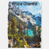Stilvolle British Columbia Canada Mountain View Magnet (Vorderseite)