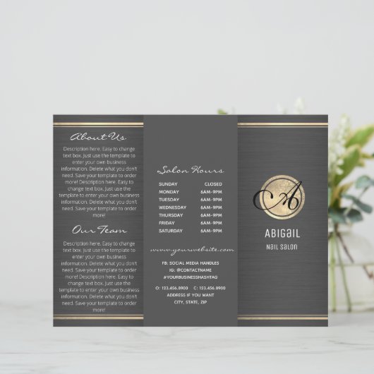 Stilvolle Broschüre für Glitzer und gegossenes Met (Stehend Vorderseite)