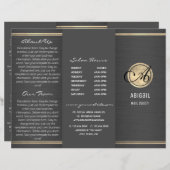 Stilvolle Broschüre für Glitzer und gegossenes Met (Vorne/Hinten)