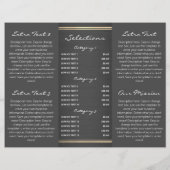 Stilvolle Broschüre für Glitzer und gegossenes Met (Rückseite)