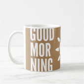 Stilvolle Brown Good Morning Sun Tee Tasse (Links)