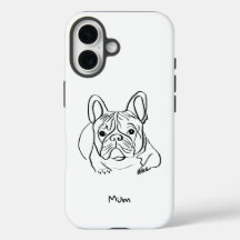 Stilvolle Bulldog Minimalistisch Phone Sleeve