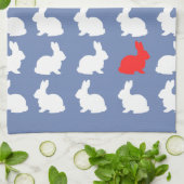 Stilvolle Bunny Bunnies Rabbits Geschirrtuch (Gefaltet)