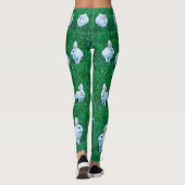 Stilvolle Bunny Rabbit Tiergras Leggings (Rückseite)