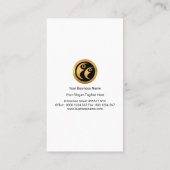 Stilvolle bunte visitenkarte (Rückseite)