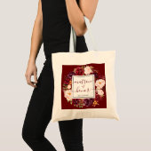 Stilvolle Burgundy Matron of Honour Wedding Tote B Tragetasche (Vorderseite (Produkt))