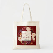 Stilvolle Burgundy Matron of Honour Wedding Tote B Tragetasche (Vorne)