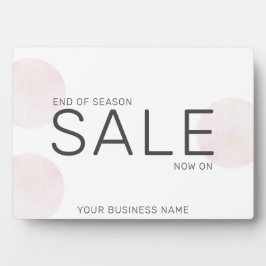 Stilvolle Business Pink Watercolor Circles Verkauf Fotoplatte