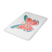 Stilvolle Butterfly-Badmatten Badematte (Schrägansicht)