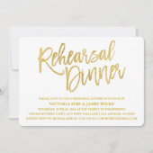 Stilvolle Calligraphy Probe Dinner Einladung (Vorderseite)