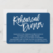 Stilvolle Calligraphy Probe Dinner Einladung (Vorderseite)