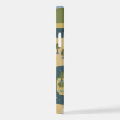 Stilvolle Cartoon Landschaft Reiseplan iPhone Hülle (Rechte Seite)