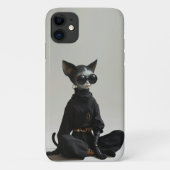 Stilvolle Cat Design iPhone 11 Fall Case-Mate iPhone Hülle (Rückseite)