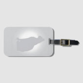 Stilvolle Cat Silhouette Gepäckmarke Gepäckanhänger (Vorderseite (Horizontal))