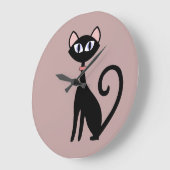 Stilvolle Cat Theme Wall Uhren (Winkel)