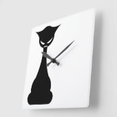 Stilvolle Cat Wall Uhr (Winkel)