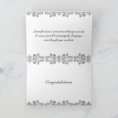 Stilvolle Cheerleader Champion Inspiration Zitat Karte (Innenseite)