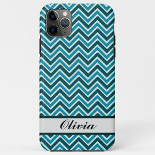 Stilvolle Chevron-Welle Blau, Türkis, Grün Case-Mate iPhone Hülle