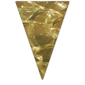 Stilvolle Chic Festive Shiny Gold Golden Glitzer Wimpelkette (Zweite Fahne)