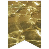 Stilvolle Chic Festive Shiny Gold Golden Glitzer Wimpelkette (Erste Fahne)