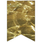 Stilvolle Chic Festive Shiny Gold Golden Glitzer Wimpelkette (Dritte Fahne)