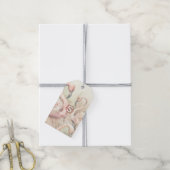 Stilvolle Chic Flamingo Monogram Personalisiert Geschenkanhänger (Mit Garn)