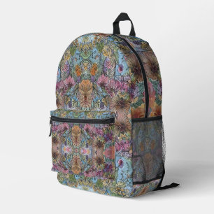 Stilvolle Chic Flower Garden Aquarellbilder Bedruckter Rucksack