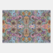 Stilvolle Chic Flower Garden Aquarellbilder Geschenkpapier Set (Vorderseite 2)