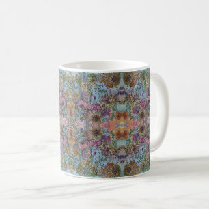 Stilvolle Chic Flower Garden Aquarellbilder Kaffeetasse