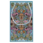 Stilvolle Chic Flower Garden Aquarellbilder Kleine Geschenktüte (Rückseite)