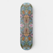 Stilvolle Chic Flower Garden Aquarellbilder Skateboard (Vorderseite)