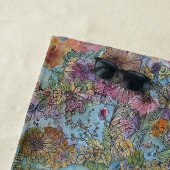 Stilvolle Chic Flower Garden Aquarellbilder Strandtuch (Beispiel)