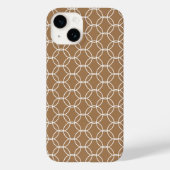 Stilvolle Chic Geometric Muster Beige Case-Mate iPhone Hülle (Rückseite)